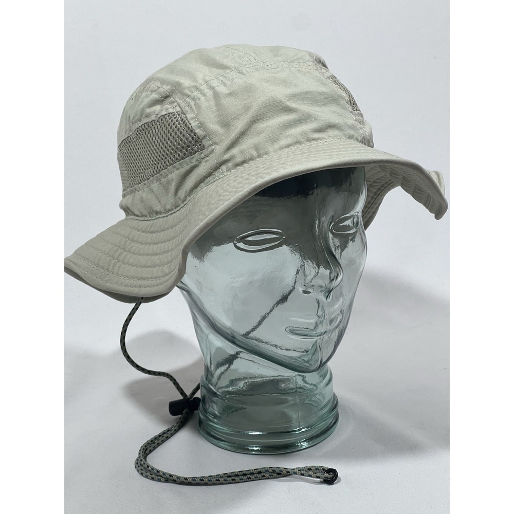 Dorfman Pacific‎ Women's Floppy Sun Hat L/XL Beige Crushable Vented Drawstring